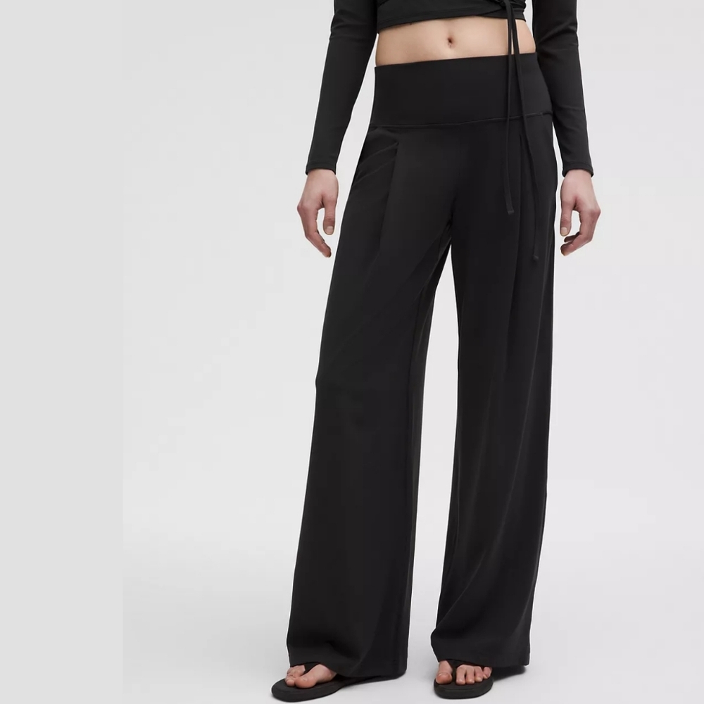 lululemon athletica Black Wide Leg Pants